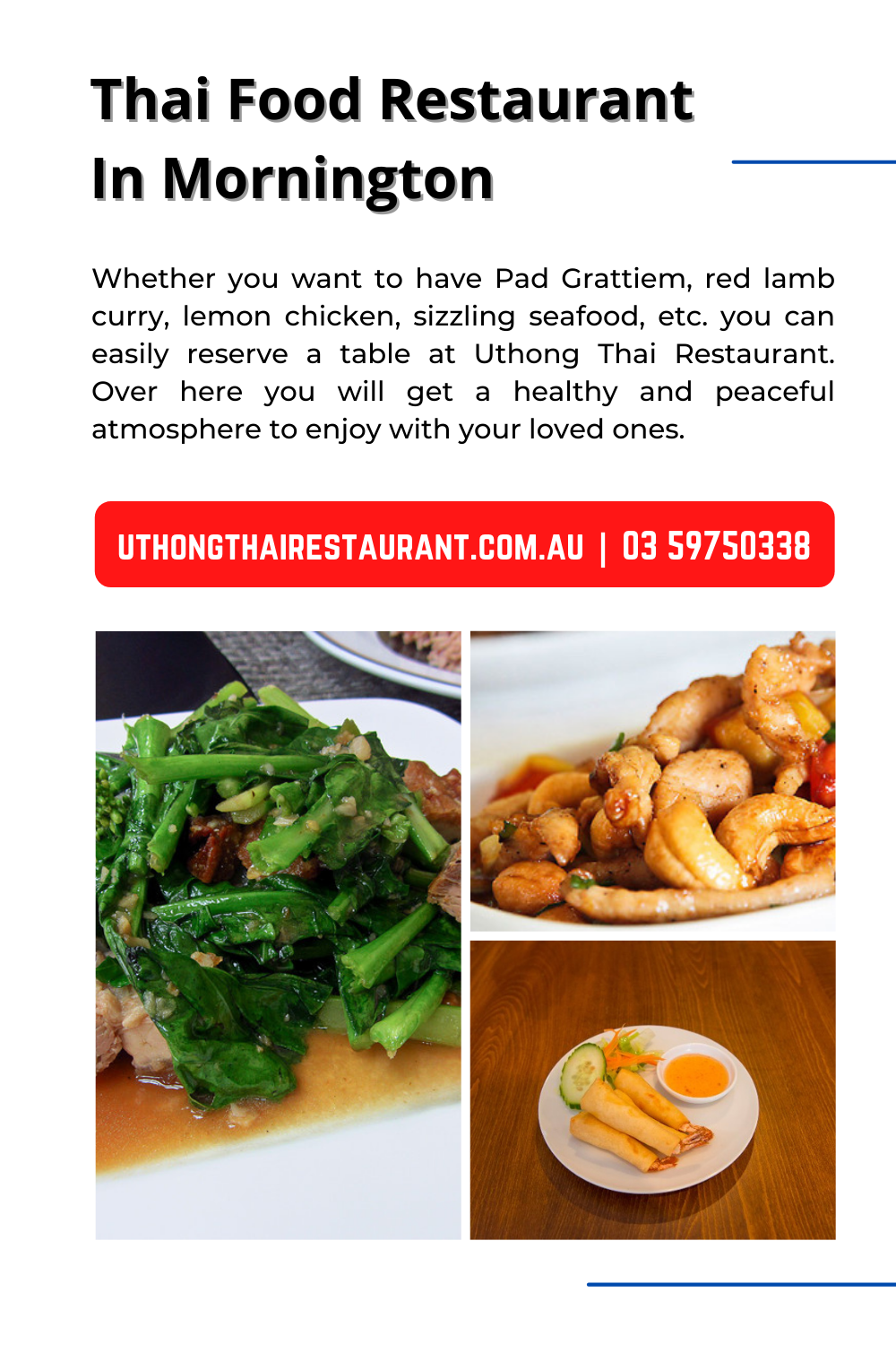 Thai Food Restaurant In Mornington
