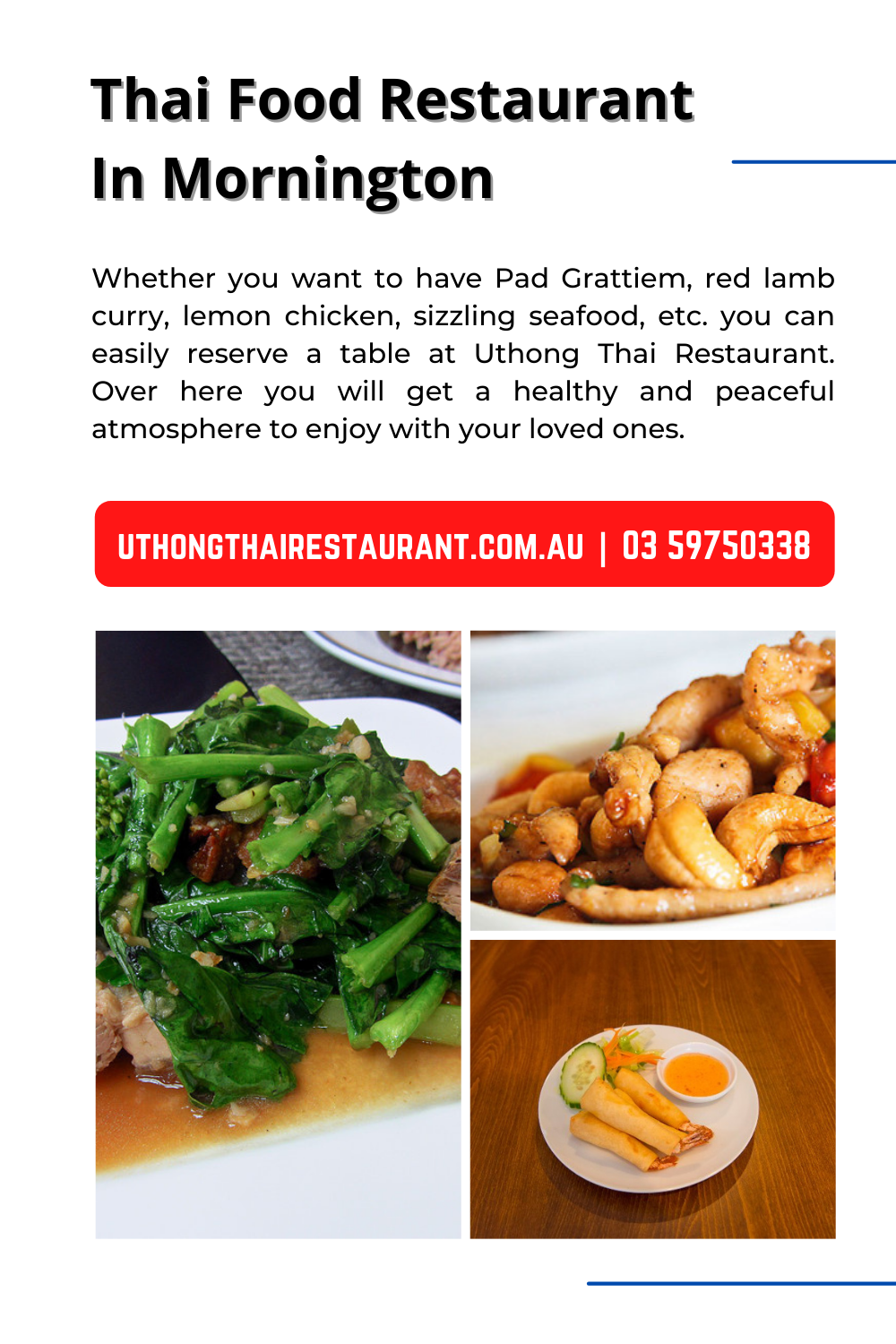 Thai Food Restaurant In Mornington 